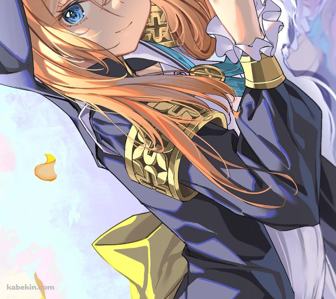 水の上に寝そべる伊落マリー / 黄色い花びら / ブルーアーカイブのAndroidの壁紙(1080px x 960px) スマホ用