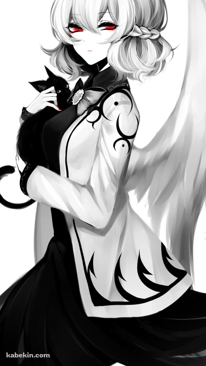黒猫を抱く稀神サグメ / 東方のAndroidの壁紙(720px x 1280px) スマホ用