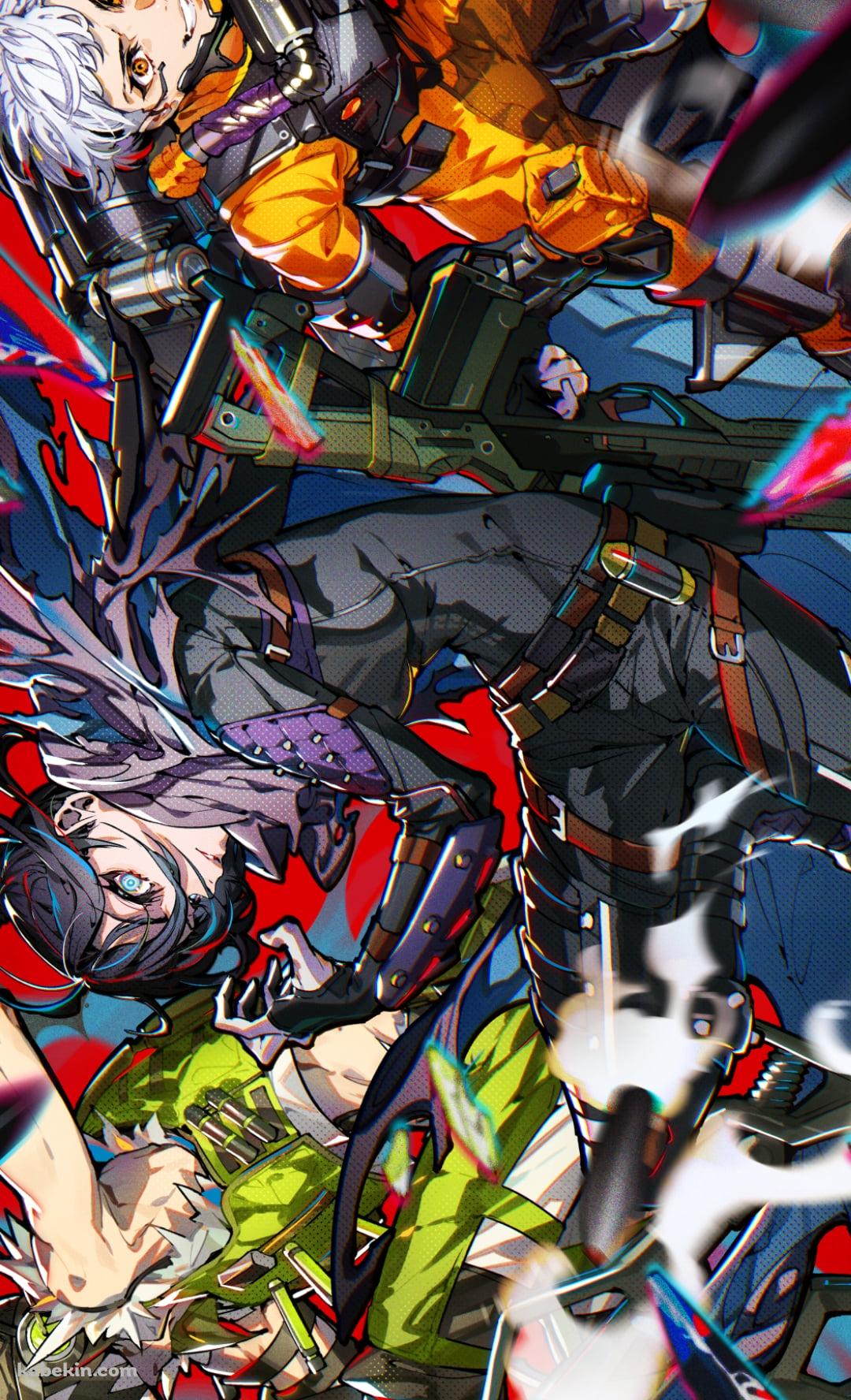 ポップなAPEX LEGENDSのイラスト / レイス / ヴァルキリー / オクタンのAndroidの壁紙(1080px x 1776px) スマホ用