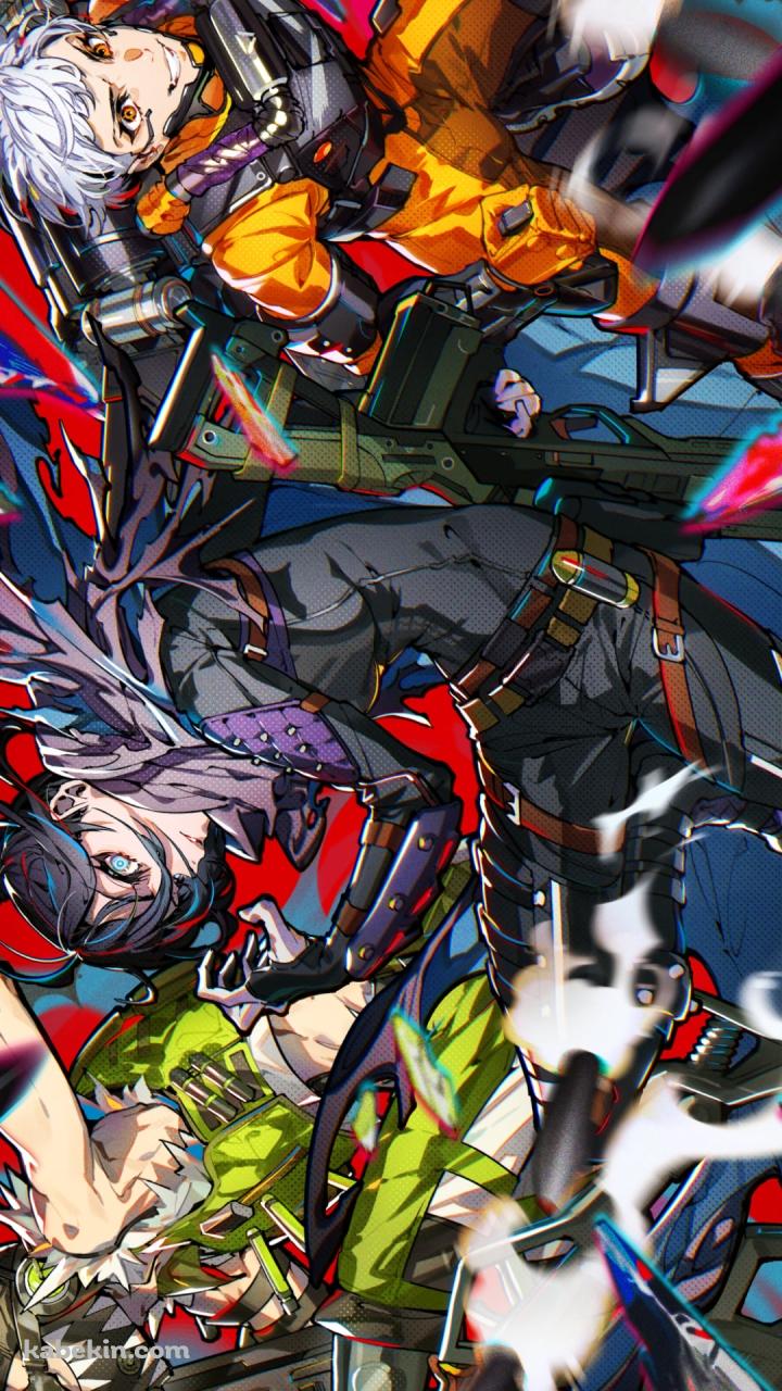 ポップなAPEX LEGENDSのイラスト / レイス / ヴァルキリー / オクタンのAndroidの壁紙(720px x 1280px) スマホ用