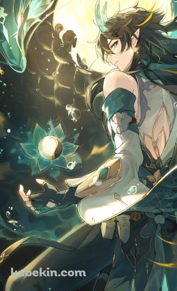 振り返る丹恒と飲月 / 崩壊:スターレイルのAndroidの壁紙(360px x 592px) スマホ用