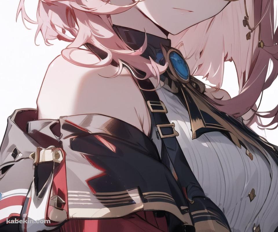 青い瞳でこちらを見つめるシャルロット / 原神のAndroidの壁紙(960px x 800px) スマホ用