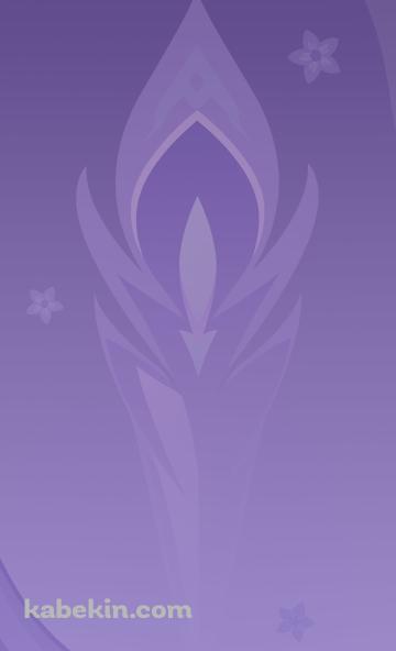 紫の紋章 / 花 / 原神のAndroidの壁紙(360px x 592px) スマホ用