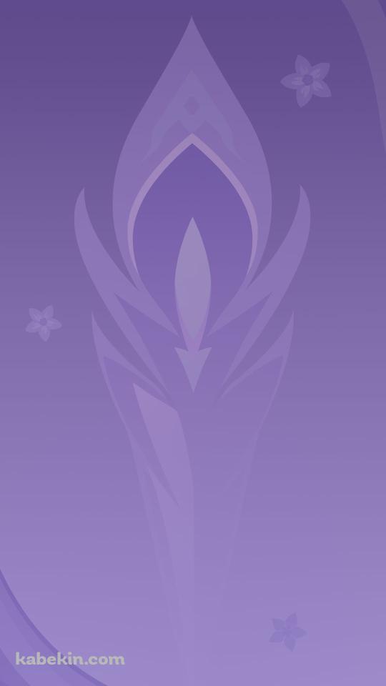紫の紋章 / 花 / 原神のAndroidの壁紙(540px x 960px) スマホ用
