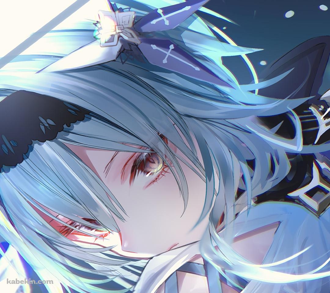 剣をかまえるエウルア・ローレンス / かっこいい / 氷元素 / 原神のAndroidの壁紙(1080px x 960px) スマホ用