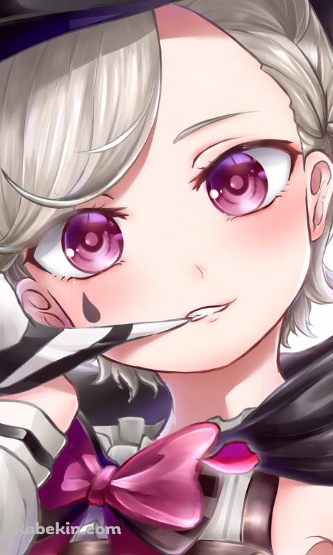 手袋を咥える可愛いリネ / 原神のAndroidの壁紙(480px x 800px) スマホ用