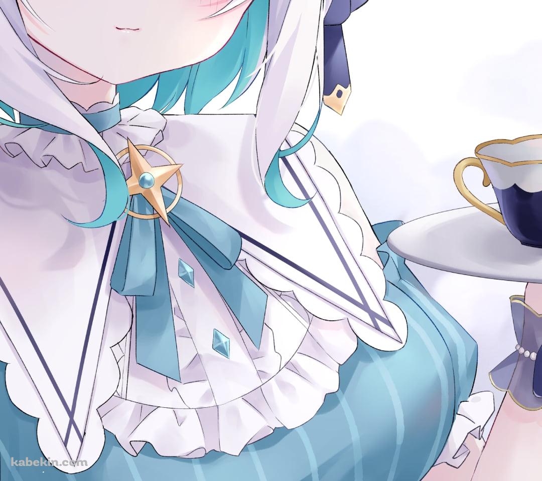 パフェを運ぶメイド姿のアルス・アルマル / 可愛い / にじさんじ / バーチャルYouTuber / VtuberのAndroidの壁紙(1080px x 960px) スマホ用
