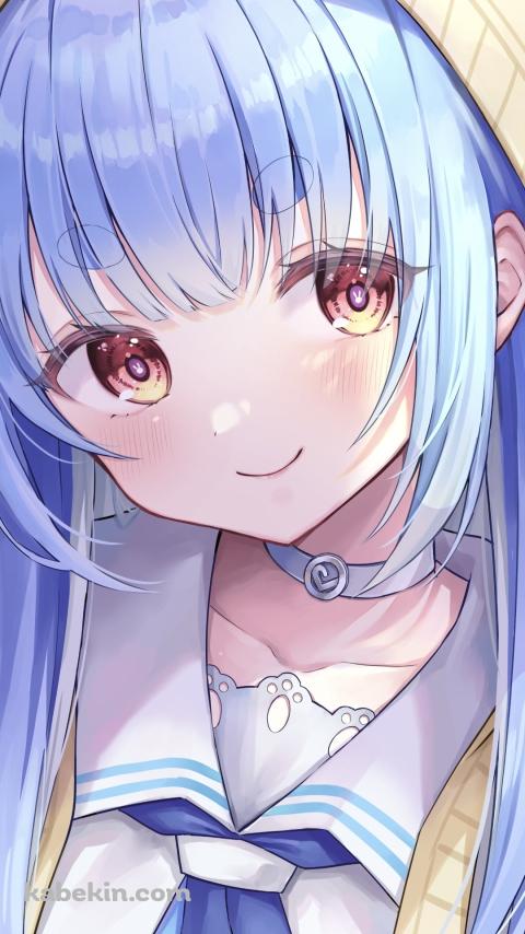 フードをかぶった可愛い兎田ぺこら / ホロライブ / バーチャルYouTuber / VtuberのAndroidの壁紙(480px x 854px) スマホ用