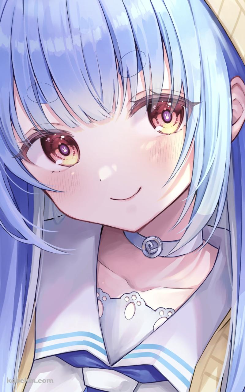フードをかぶった可愛い兎田ぺこら / ホロライブ / バーチャルYouTuber / VtuberのAndroidの壁紙(800px x 1280px) スマホ用