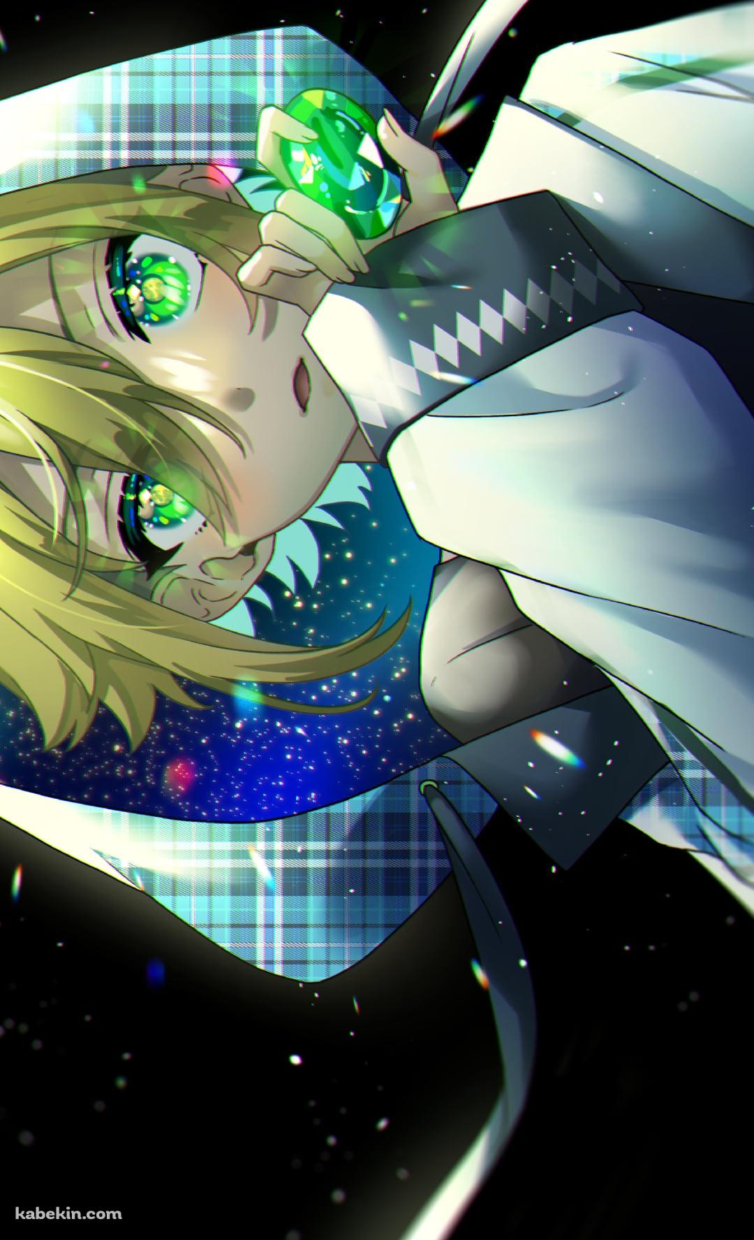 緑色の宝石を持つ卯月コウ / にじさんじ / バーチャルYouTuber / VtuberのAndroidの壁紙(1080px x 1776px) スマホ用