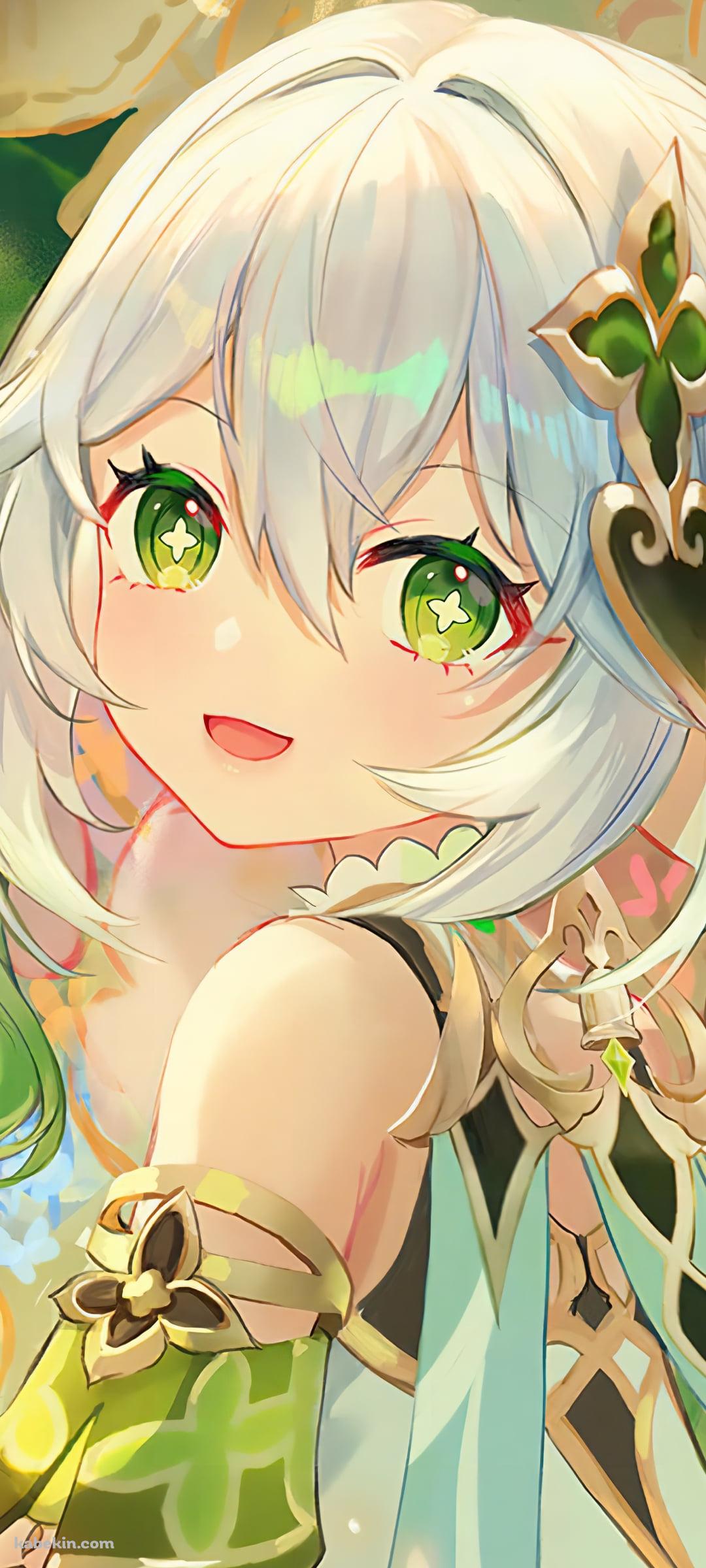 こちらを振り向く可愛いナヒーダ / 原神のAndroidの壁紙(1080px x 2400px) スマホ用