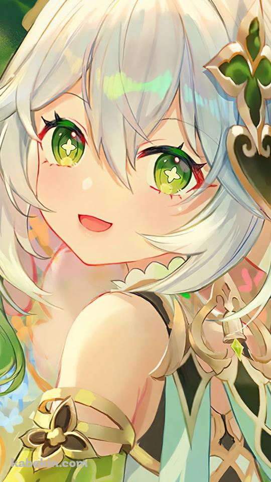 こちらを振り向く可愛いナヒーダ / 原神のAndroidの壁紙(540px x 960px) スマホ用