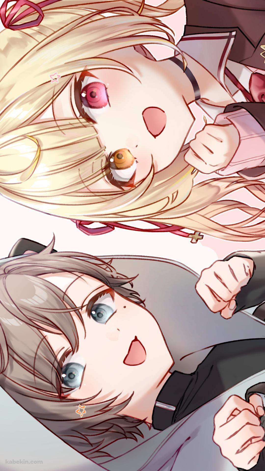 ポーズを取る可愛い星川サラと叶 / にじさんじ / バーチャルYouTuber / VtuberのAndroid用のスマホ壁紙(1080 x ...