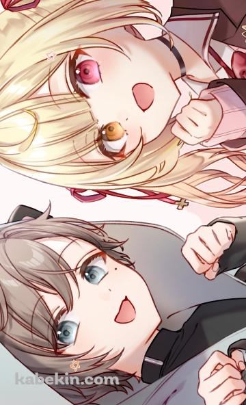 ポーズを取る可愛い星川サラと叶 / にじさんじ / バーチャルYouTuber / VtuberのAndroidの壁紙(360px x 592px) スマホ用