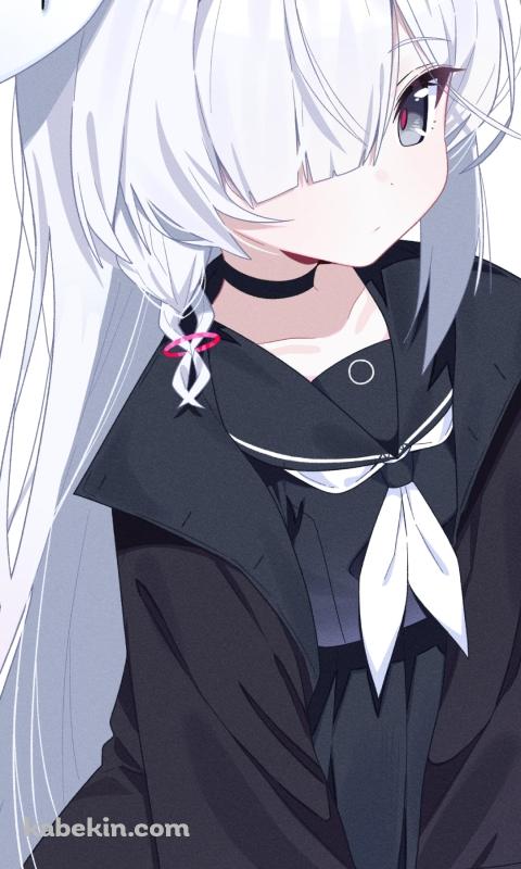 黒いセーラー服を着たプラナ / ブルーアーカイブのAndroidの壁紙(480px x 800px) スマホ用
