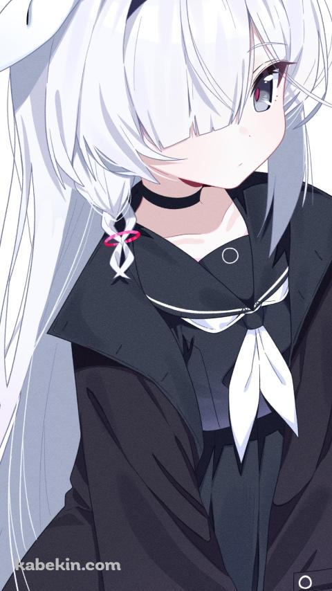 黒いセーラー服を着たプラナ / ブルーアーカイブのAndroidの壁紙(480px x 854px) スマホ用