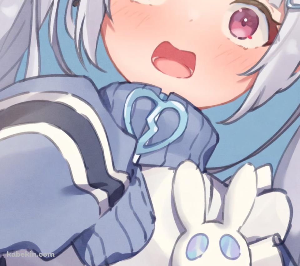 驚いて照れている兎咲ミミ / ぶいすぽっ！ / バーチャルYouTbuer / VtuberのAndroidの壁紙(960px x 854px) スマホ用