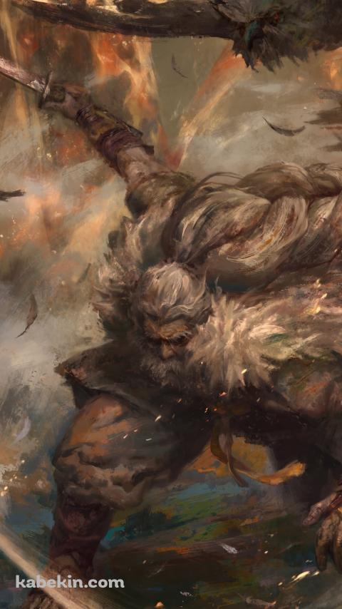 攻撃する大忍び梟 / 隻狼 / セキロウ シャドウズ ダイ トゥワイスのAndroidの壁紙(480px x 854px) スマホ用