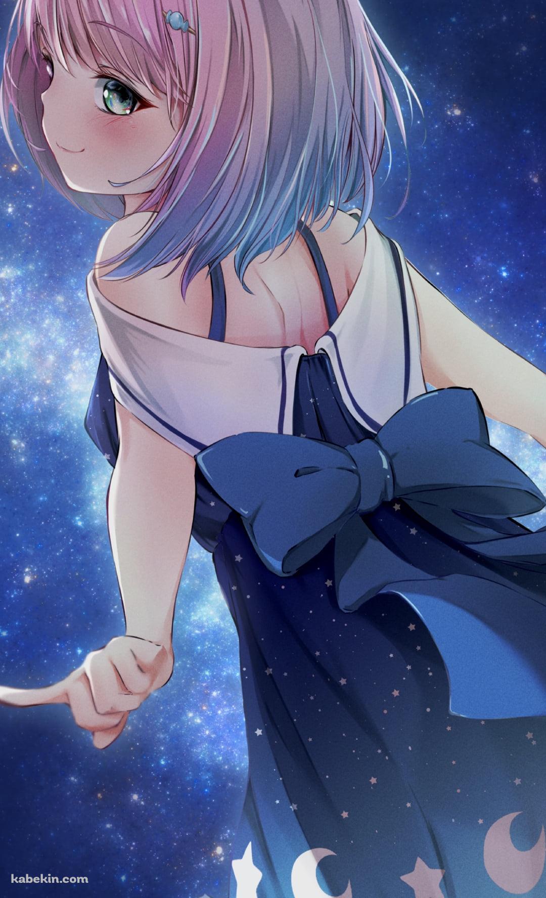 銀河と姫森ルーナ / バーチャルYouTuber / Vtuber / ホロライブのAndroidの壁紙(1080px x 1776px) スマホ用