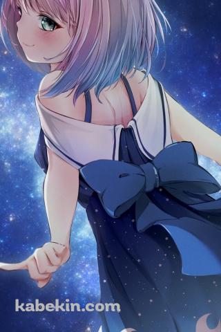 銀河と姫森ルーナ / バーチャルYouTuber / Vtuber / ホロライブのAndroidの壁紙(320px x 480px) スマホ用