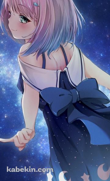 銀河と姫森ルーナ / バーチャルYouTuber / Vtuber / ホロライブのAndroidの壁紙(360px x 592px) スマホ用