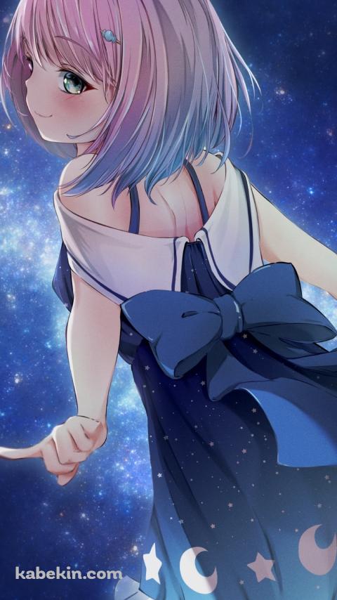 銀河と姫森ルーナ / バーチャルYouTuber / Vtuber / ホロライブのAndroidの壁紙(480px x 854px) スマホ用