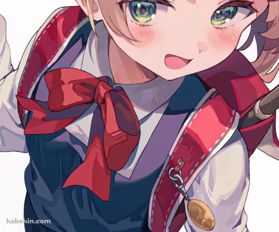 縦笛が入った赤いランドセルを背負うしぐれうい / リコーダー / バーチャルYouTuber / VtuberのAndroidの壁紙(960px x 800px) スマホ用