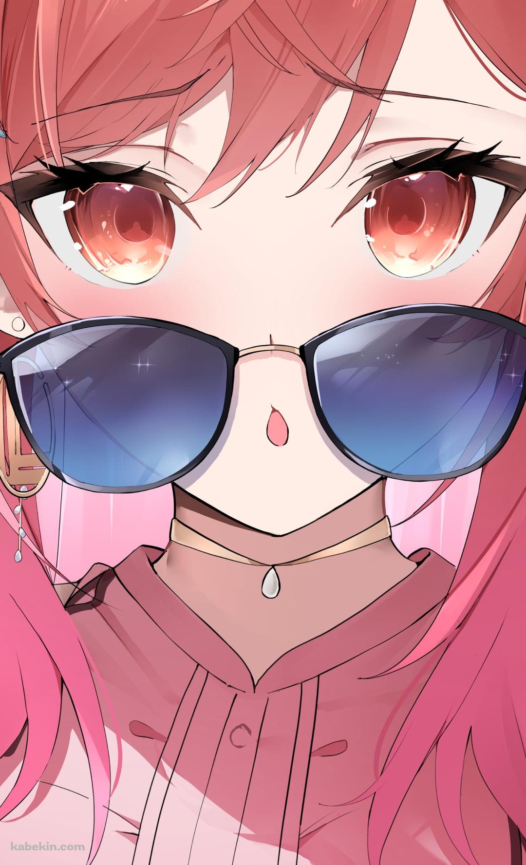 サングラスをずらす一条莉々華 / ホロライブ / バーチャルYouTuber / VtuberのAndroidの壁紙(1080px x 1776px) スマホ用