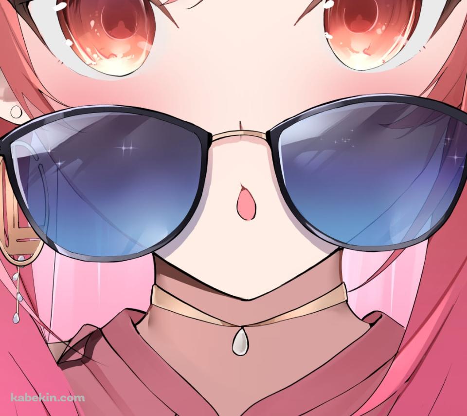 サングラスをずらす一条莉々華 / ホロライブ / バーチャルYouTuber / VtuberのAndroidの壁紙(960px x 854px) スマホ用