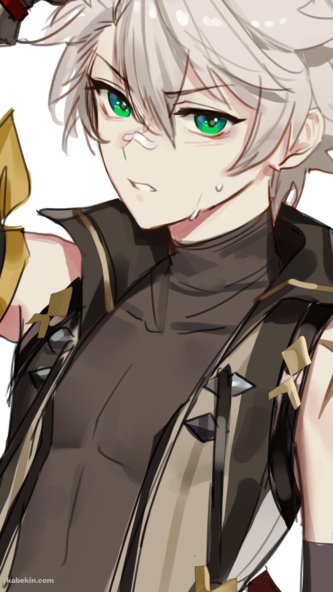 頭に手を当てた汗をかいたベネット / 原神のAndroidの壁紙(1080px x 1920px) スマホ用