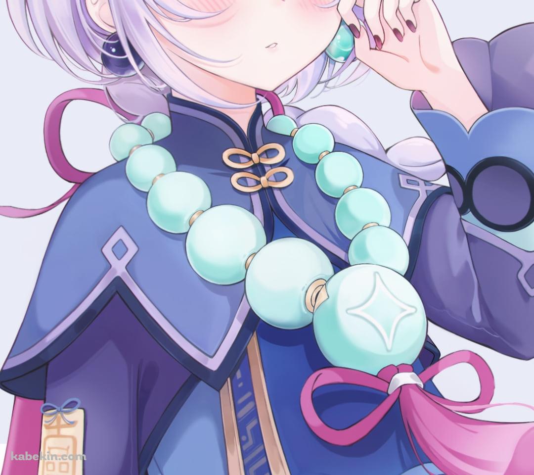 頬を赤らめた七七 / 原神のAndroidの壁紙(1080px x 960px) スマホ用