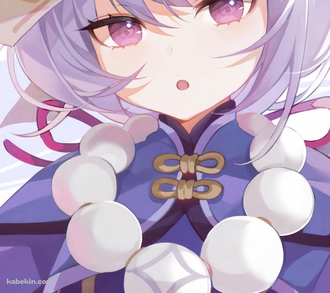 お札と大きな数珠を付けた七七 / 原神のAndroidの壁紙(1080px x 960px) スマホ用