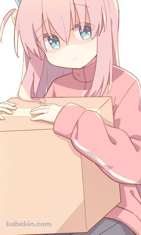 段ボールを抱える後藤ひとり / ぼっち・ざ・ろっく!のAndroidの壁紙(480px x 800px) スマホ用