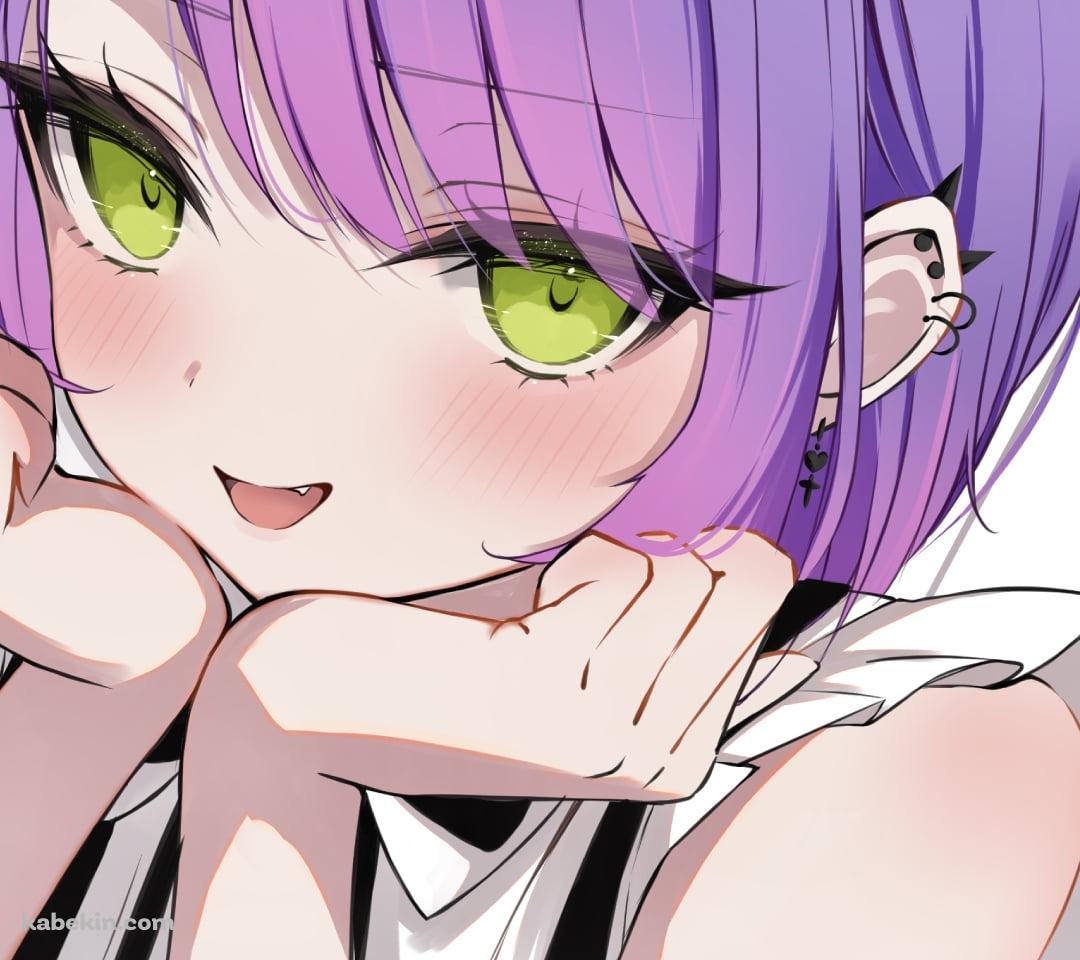 地べたで頬杖をつく可愛い常闇トワ / ホロライブ / バーチャルYouTuber / VtuberのAndroidの壁紙(1080px x 960px) スマホ用