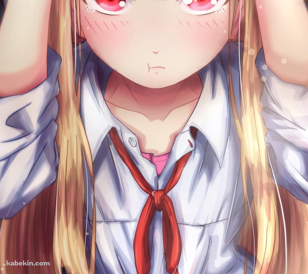 頭を抑える百井咲久 / 女子高生の無駄づかいのAndroidの壁紙(1080px x 960px) スマホ用