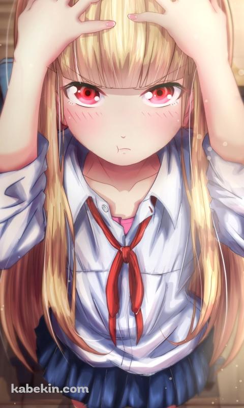 頭を抑える百井咲久 / 女子高生の無駄づかいのAndroidの壁紙(480px x 800px) スマホ用