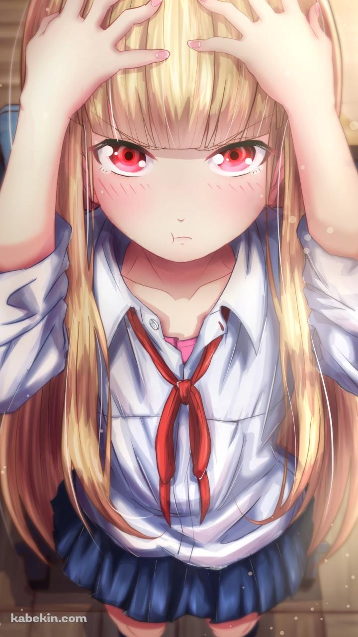 頭を抑える百井咲久 / 女子高生の無駄づかいのAndroidの壁紙(720px x 1280px) スマホ用