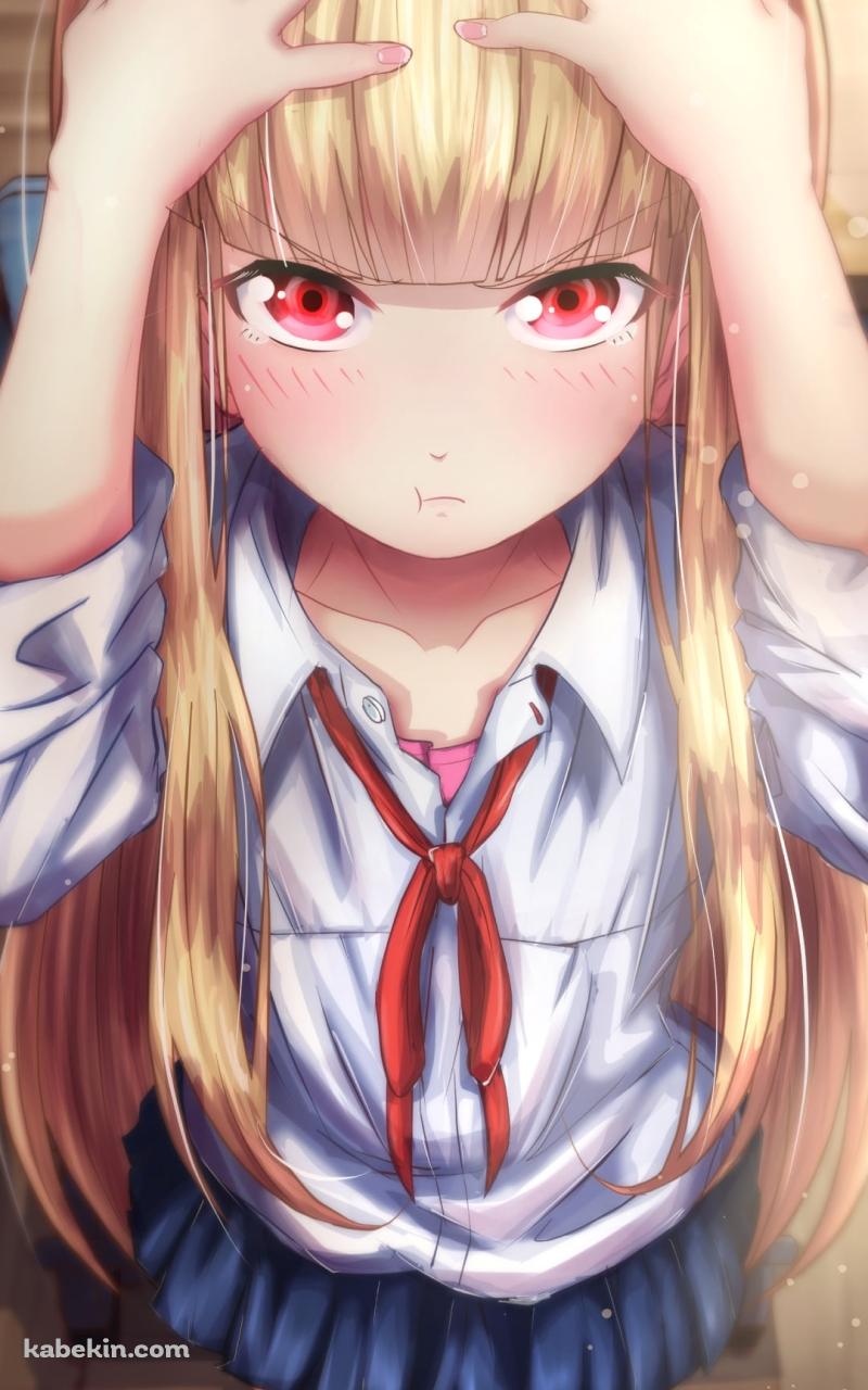 頭を抑える百井咲久 / 女子高生の無駄づかいのAndroidの壁紙(800px x 1280px) スマホ用