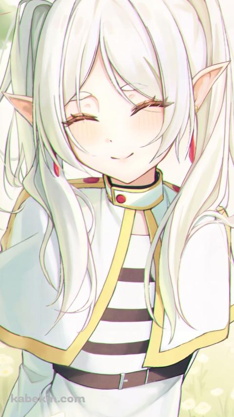 こちらに微笑むフリーレン / 葬送のフリーレンのAndroidの壁紙(480px x 854px) スマホ用