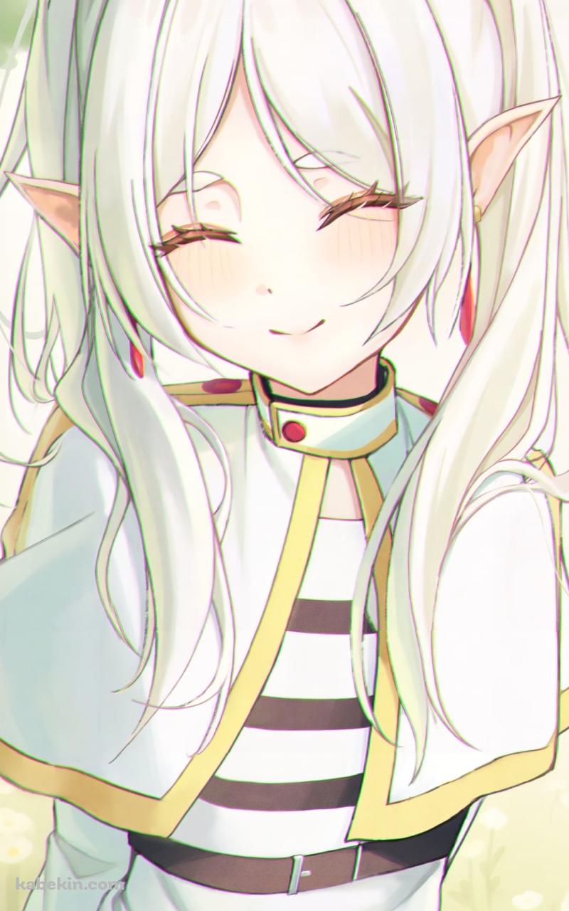 こちらに微笑むフリーレン / 葬送のフリーレンのAndroidの壁紙(800px x 1280px) スマホ用