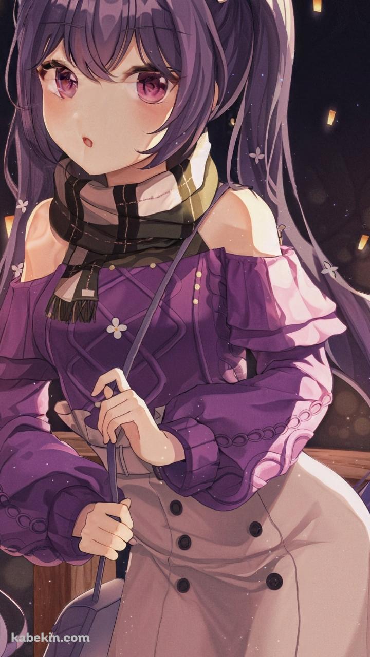 ポシェットをかけた可愛い刻晴 / 原神のAndroidの壁紙(720px x 1280px) スマホ用