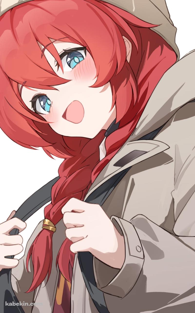 リュックを背負った小塗マキ / ブルーアーカイブのAndroidの壁紙(800px x 1280px) スマホ用