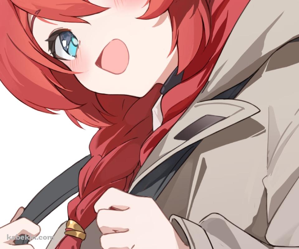 リュックを背負った小塗マキ / ブルーアーカイブのAndroidの壁紙(960px x 800px) スマホ用
