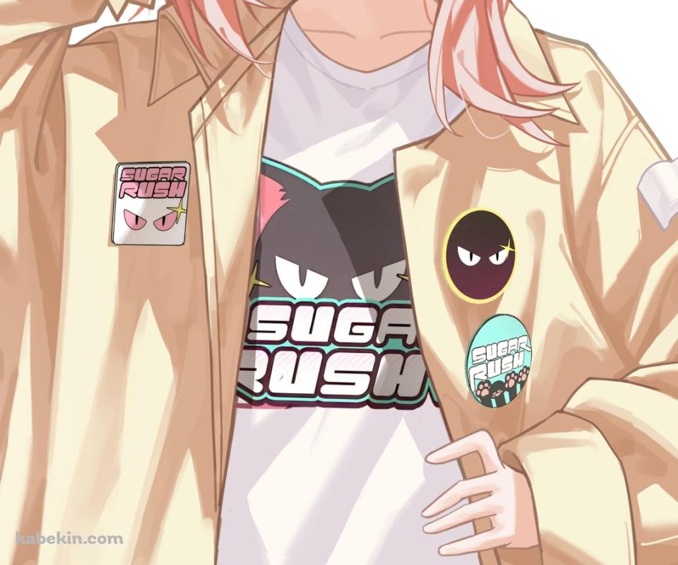 ドラムスティックを持つ黄色いパーカーを着た柚鳥ナツ / ブルーアーカイブのAndroidの壁紙(960px x 800px) スマホ用
