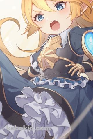 腰にてをあてるシャルロッテ / グラブルのAndroidの壁紙(320px x 480px) スマホ用