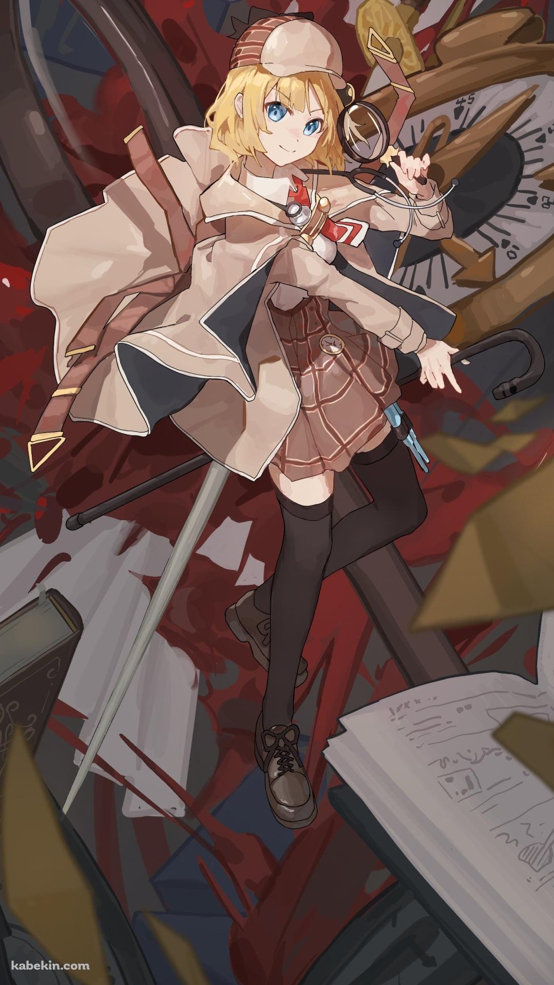 時計とワトソン・アメリア / バーチャルYouTuber / Vtuber / ホロライブのAndroidの壁紙(1080px x 1920px) スマホ用
