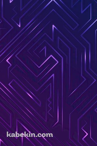 迷路のような紫の線のAndroidの壁紙(320px x 480px) スマホ用