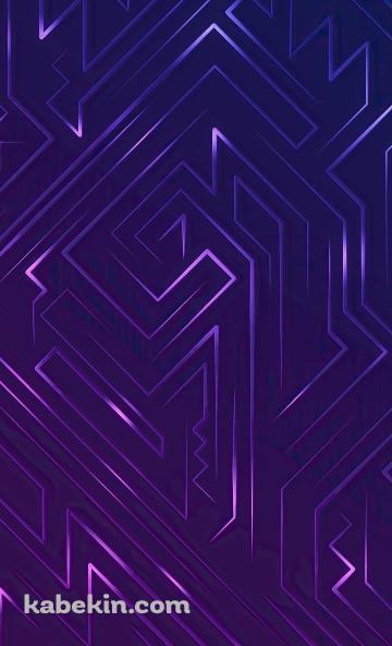 迷路のような紫の線のAndroidの壁紙(360px x 592px) スマホ用
