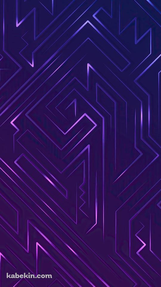 迷路のような紫の線のAndroidの壁紙(540px x 960px) スマホ用
