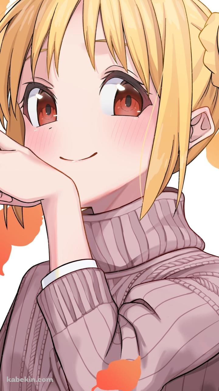 左手でピースをする伊地知虹夏 / 紅葉 / ぼっち・ざ・ろっく!のAndroidの壁紙(720px x 1280px) スマホ用